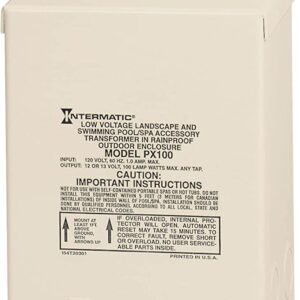 Intermatic PX100 Pool Light 100-Watt Safety Transformer, Beige