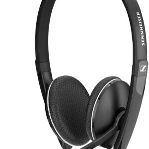 Sennheiser SC 160 USB (508315) - Double-Sided (Binaural) Headset for Business Professionals | with HD Stereo Sound, Noise Canceling Microphone, & USB Connector (Black), Black