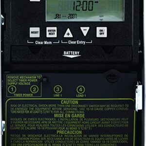 Intermatic ET1105C Time Switch, 1-Circuit/30-Amp Rating, Gray