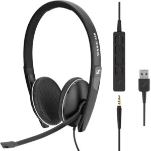 Sennheiser SC 165 USB (508317) - Double-Sided (Binaural) Headset for Business Professionals (Black)