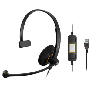 Sennheiser SC 30 (504546) USB ML - Single Sided Business Headset Black/Orange